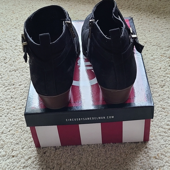 Women's Black Booties 10 Sam Edelman Circus - Picture 3 of 5